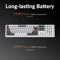 thumbnail image 3 of Keychron Q6 Ultra 8K Polling Rate Aluminum Wireless Mechanical Keyboard, 2.4 GHz/Bluetooth/Wired Full-Size Custom RGB, Hot-Swappable with Keychron Silk POM Red Switch for Mac Windows Linux - White, 3 of 9