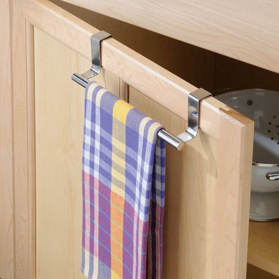 GOOHOCHY Stainless Steel Towel Rack for Bathroom Kitchen Silver Storage Holder 36CM