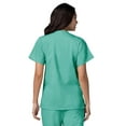 thumbnail image 3 of Adar Universal Women's Scrub Set – Snap Front Scrub Top and Multi Pocket Scrub Pants - 906 - Surgical Green - M, 3 of 7