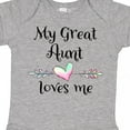 thumbnail image 4 of Inktastic My Great Aunt Loves Me Heart Boys or Girls Baby Bodysuit, 4 of 5