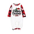 thumbnail image 4 of Nmnitkp Christmas Pajamas for Family Add Festive Atmosphere Family Christmas Pajamas Matching Sets PJ's Sleepwear Printed Top and Plaid Pants with Pockets Family Christmas Pajamas Matching Sets, 4 of 6