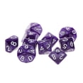 thumbnail image 2 of 10 dados morados de diez caras D10 (0-9) para juegos de rol de mazmorras y D&amp;D, 2 of 7