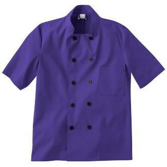 five star 18025 unisex short sleeve chef jacket (red, xxx-large)