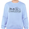 thumbnail image 2 of Skyline Charleston South Carolina Sweatshirt Unisex X-Large Light Blue, 2 of 5