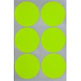 thumbnail image 1 of Royal Green - Neon Yellow Round 2" inch Stickers - 50mm dot Labels Sticker Permanent Adhesive - Labels Art, Crafts, Write on Surface - 540 Pack, 1 of 6