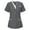 Grey, variant on CFLVAEK Women's Scrubs Plus Size Short Sleeve Nursing Uniform with Pockets Comfy V Neck Scrub Tops Solid Color Working Uniform 2025 Gray L