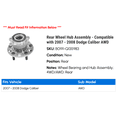 thumbnail image 2 of Rear Wheel Hub Assembly - Compatible with 2007 - 2008 Dodge Caliber AWD, 2 of 2