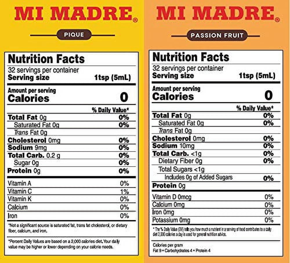Mi Madre Hot Sauce from Puerto Rico, Four Flavor Variety, Pique, Passion Fruit, Guava, and Tomato, 5 Ounce (Pack of 4)