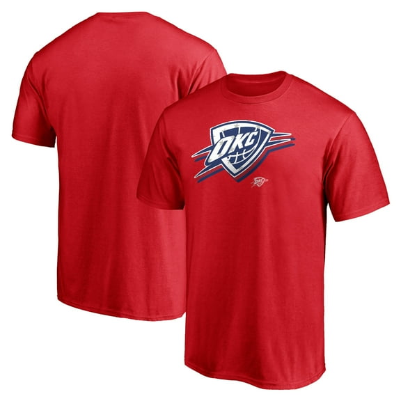 Men's Red Oklahoma City Thunder Red White & Team T-Shirt