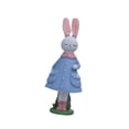 thumbnail image 2 of Figura de conejito de Pascua, decoración de Pascua, adorno de escritorio, creativo, coleccionable, de pie azul, 2 of 9