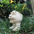 thumbnail image 3 of Homestyles Antique White Uncle Nate the Muggly Face Humorous Statue Planter Pot, 3 of 3