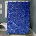 thumbnail image 3 of CafePress - Faux Blue Glitter Texture Shower Curtain (Matte) - Unique Fabric Shower Curtain 70" x 72", 3 of 3