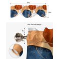 thumbnail image 5 of Geometric Abstract Art Window Valance Curtain Kitchen Cafe Short Curtains Living Room Tie-Up Valance Curtain, 5 of 6