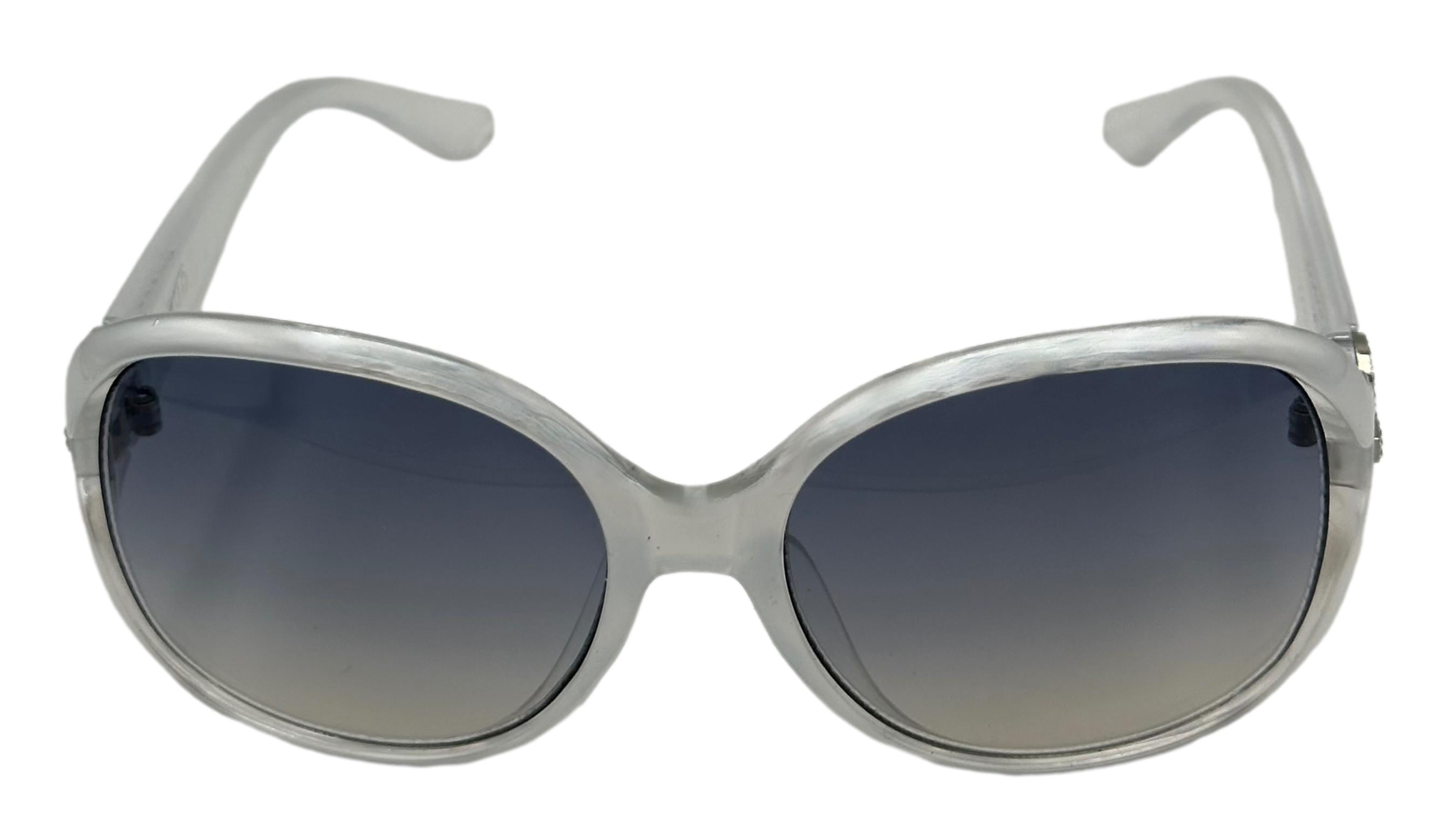 Guess Sunglass Womens White Oversized Square Plastic, Smoke Gradient GO00010 21W
