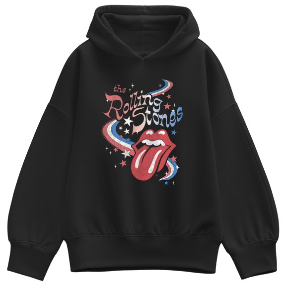 Rolling Stones - Stars Oversized Fleece Hoodie Sweatshirt