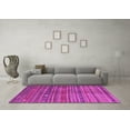 thumbnail image 3 of Ahgly Company Indoor Rectangle Abstract Pink Contemporary Area Rugs, 7' x 9', 3 of 4