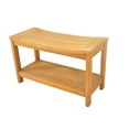 thumbnail image 3 of Grade-A Teak Wood Praha Shower Seat 24" Outdoor Patio Stool Bench, 3 of 4