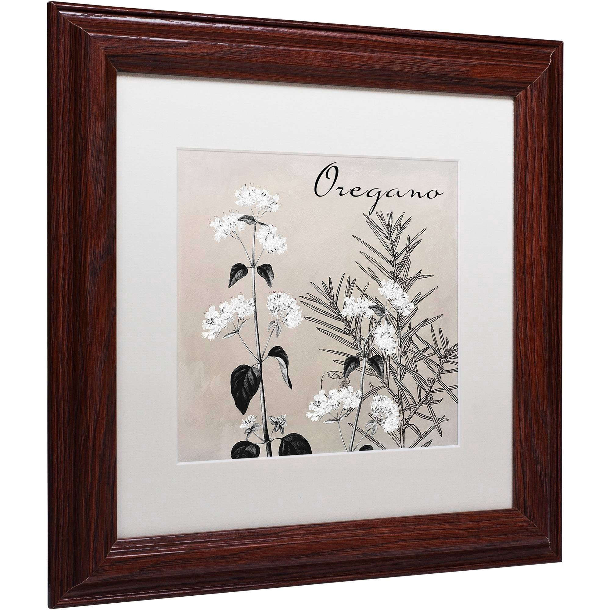 Trademark Fine Art "Flowering Herbs II" Canvas Art by Color Bakery White Matte, Wood Frame