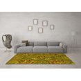 thumbnail image 3 of Ahgly Company Machine Washable Indoor Rectangle Abstract Yellow Contemporary Area Rugs, 7' x 10', 3 of 4