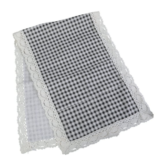 Elegant Microwave Dust Cover with Storage Pocket Maintains Kitchen Cleanliness