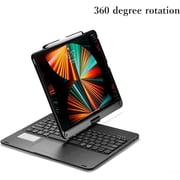 360° Rotatable Touch Keyboard for iPad Pro 12.9 inch 2022 6th Generation, Pro 12.9 5th 4th 3rd Generation Backlight Keyboard Built‑in Trackpad, Bluetooth Foldable Keyboard Cover