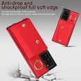 thumbnail image 5 of Allytechgroup Wallet Case for Samsung Galaxy Note 20, RFID Blocking Crossbody Shoulder Strap Hand Wrist Cards Holder Ring Stand Bumper Drop Protection Phone Case for Girls Women, Red, 5 of 9