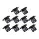 thumbnail image 1 of 10 piezas de bisagras de cierre para gabinete, bisagras de hierro, conector para gabinete, herrajes semi Negro, 1 of 9