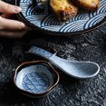 thumbnail image 2 of 2pcs Ceramic Seasoning Dish Sea Wave Pattern Small Flavor Saucer Chopsticks Rack, 2 of 8