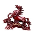 thumbnail image 2 of Colección de estatuas de caballos, artesanías de resina, decoración Feng Shui, adorno de mesa para rojo, 2 of 9