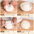 thumbnail image 4 of Cesta de Fermentación Banneton de 4 Piezas, con Forro de Tela, Cestas de Fermentación Banneton para Hornear Pan de Masa Madre de 5 Pulgadas, 4 of 5