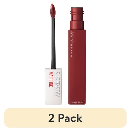 (2 pack) Maybelline SuperStay Matte Ink Liquid Lipstick Lip Makeup Voyager 0.17 fl. oz.