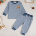 thumbnail image 2 of mgoYE Toddler Baby Boy Clothes Cute Set Long Sleeve Sweatshirt Pullover Top Pant Fall Winter Outfits, 2 of 9