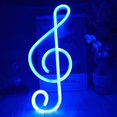 thumbnail image 1 of Neon Sign LED Music Note Neon Light Battery/USB Powered Colorful Neon Lamp Wall Mounted Music Note Nightlight Decorative Table Light for Birthday Bar Christmas Party, 1 of 10