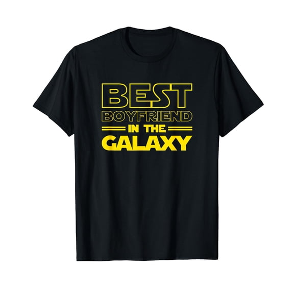 Mens Boyfriend Gifts "Best Boyfriend in the Galaxy" Men Tee Shirt