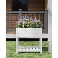 thumbnail image 4 of Classic 33" L x 19" W x 33" H Vinyl Elevated Garden, White, 4 of 10