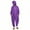 Purple, variant on FAWUUDO Onesie Adult Unisex Christmas Zipper Pajamas Animals One Piece Homewear for Women Men Dark Gray