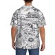 thumbnail image 3 of Balery Country Farm Scene Camisa Casual de Manga Corta con Botones para Hombre, Texturizada, Estilo Cubano, para Playa, Verano-Large, 3 of 5