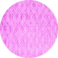 thumbnail image 1 of Ahgly Company Indoor Round Abstract Pink Contemporary Area Rugs, 4' Round, 1 of 4