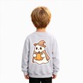thumbnail image 6 of Toddler Boys Halloween Shirt for 1t 2t Halloween Kids Skeleton Pumpkin Ghost Shirt Crewneck Long Sleeve Graphic Top Toddler to Youth Boys Clothes Size 1-2 Years, 6 of 9