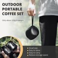 thumbnail image 2 of Vandroop - Juego de cafetera portátil de silicona plegable, perfecto para viajes, camping, hogar, 2 of 6