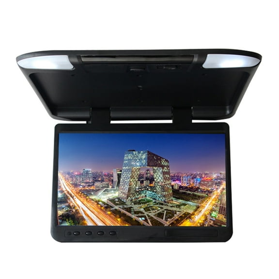 1920*1080 IPS Screen 22 Inch Car Roof Flip Down Mount Monitor MP5 Video Player For Bus Ceiling TV USB FM Output ,Easy to Install