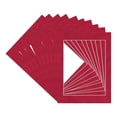 thumbnail image 3 of Red Suede Picture Frame Mat for 20x24 Frames - Fits 16x20 Photos - 10 Mats, 3 of 7