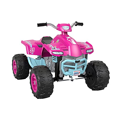 Power Wheels Barbie Pink Racing ATV, 12 