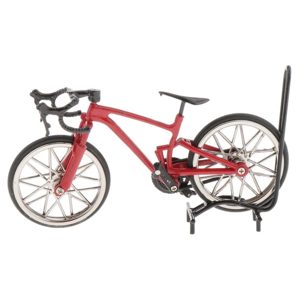 14. Mini bicicleta de aleación, modelo de Color brillante, juguete para aficionados, Kit de juguete para dedos, FS-305 rojo Zulema Mini bicicletas Diecast