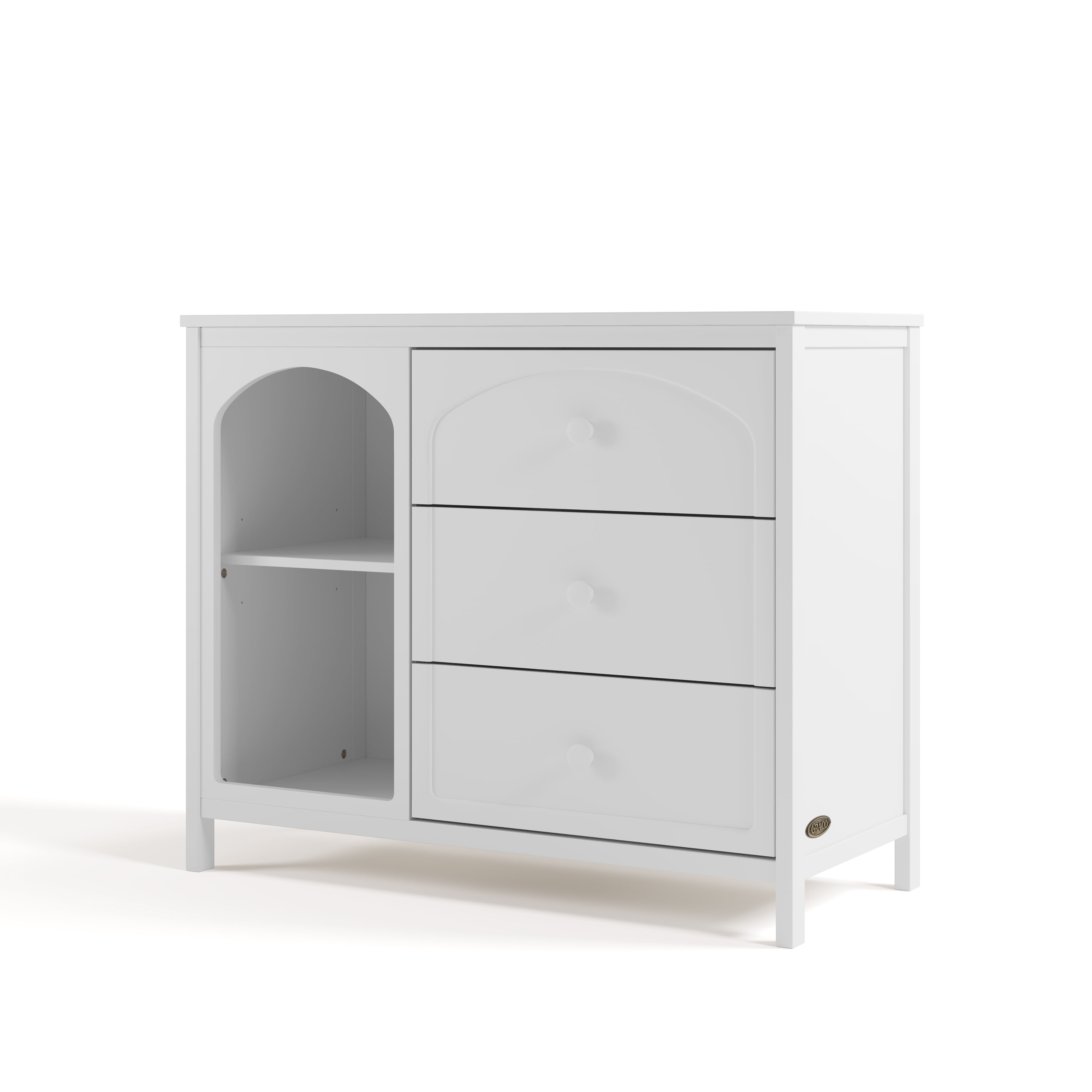 Graco Olivia 3 Drawer Combo Dresser, White