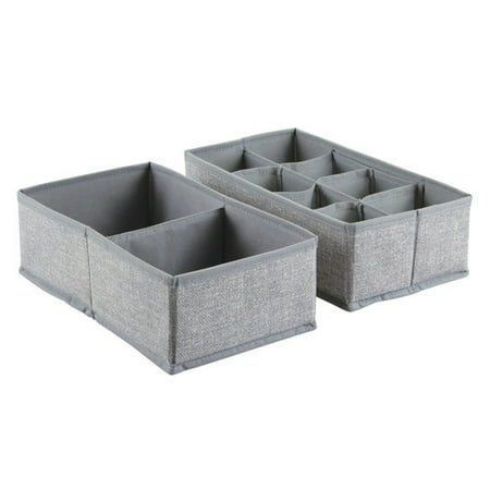 Idesign Aldo Fabric Collapsible Drawer Closet Organizer Boxes