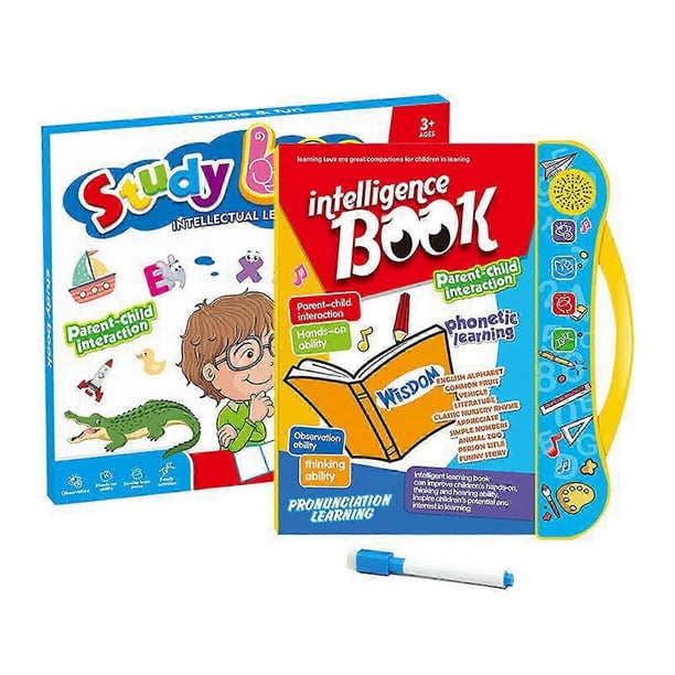 Intelligence Book, Interactive Book, Musical English Educational Phonetic Learning Book,50% Offer