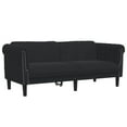 thumbnail image 3 of vidaXL 2 Piece Sofa Set Black Velvet, 3 of 5