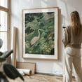 thumbnail image 3 of Blue Heron Print Japanese Bird Wall Art Maximalist Sage Green Forest Painting japandi chinoiserie poster - Japan Painting Wildlife Bird Botanical Nature Woodland Unframed Wall Art Print 36 x 48 inches, 3 of 16