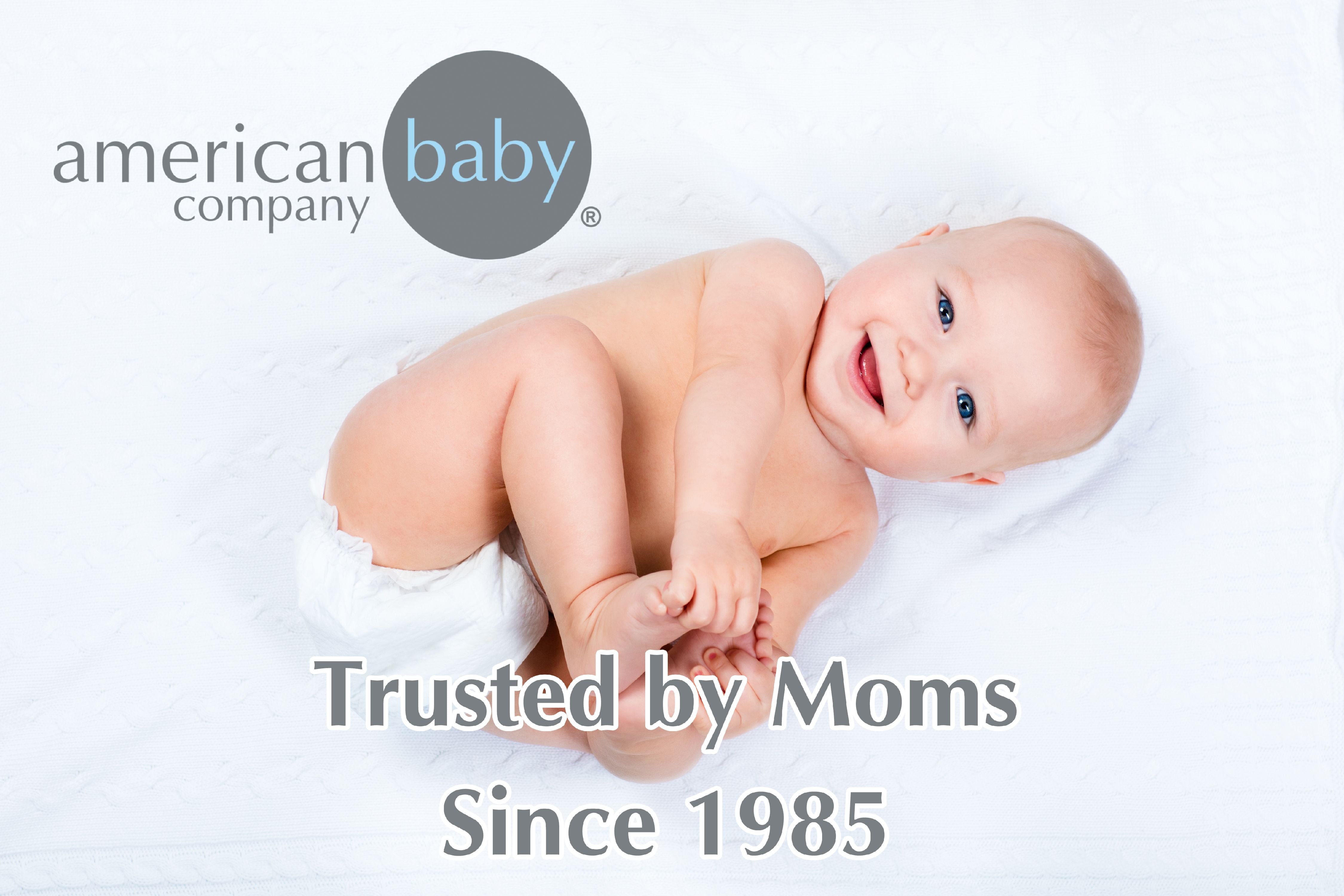 American Baby Company 100% Natural Cotton Fitted Crib Sheet 52" x 28" - Soft, Breathable, Hypoallergenic & Gentle Toddler Bed Sheet, Pink Stars and Moons, Neutral for Boys & Girls